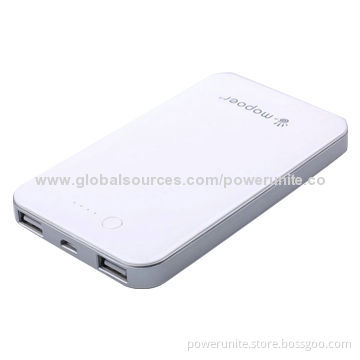 Dual USB Ports Li-polymer Battery Cell Emergency Battery Charger with 8,000mAh Capacity